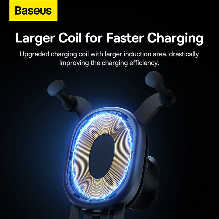Mbajtëse për celular Baseus Stable Pro, 15W, e zezë