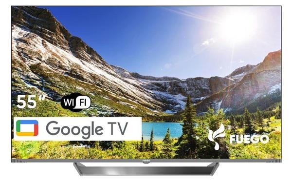 Televizor Fuego 55CH844GTV, QLED, 55", 4K Ultra HD, i hirtë