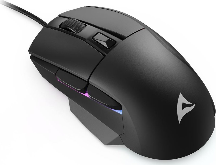 Maus lojërash Sharkoon SGM35, 6400 DPI, me kabllo, i zi
