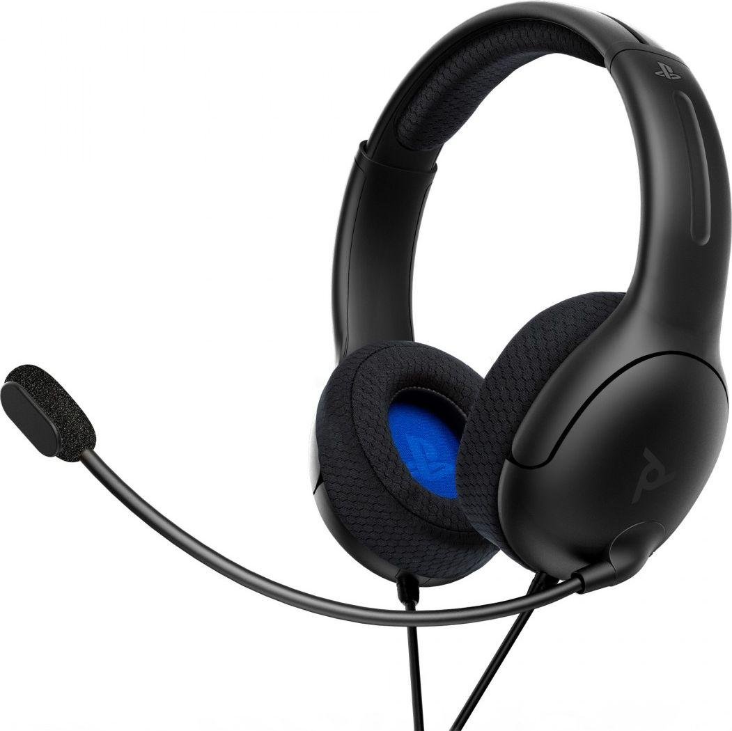 Kufje gaming PDP LVL40, 3.5mm, për PS4 dhe PS5, të zeza