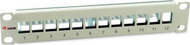 Patch panel LevelOne Equip 769330, 12 porta Keystone, Cat6A, i gri
