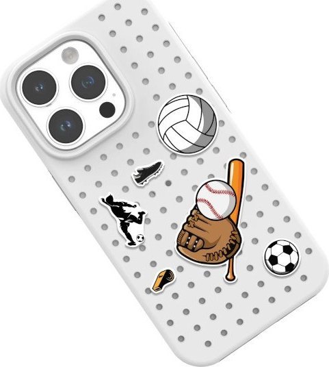 Set badge Pinit Sports Pattern 1, dizajn sportiv, shumëngjyrësh