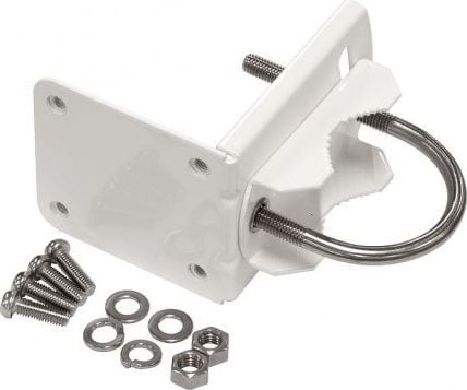 Adapter montimi për shtyllë MikroTik LHGMOUNT, për seri LHG, metalik, i bardhë