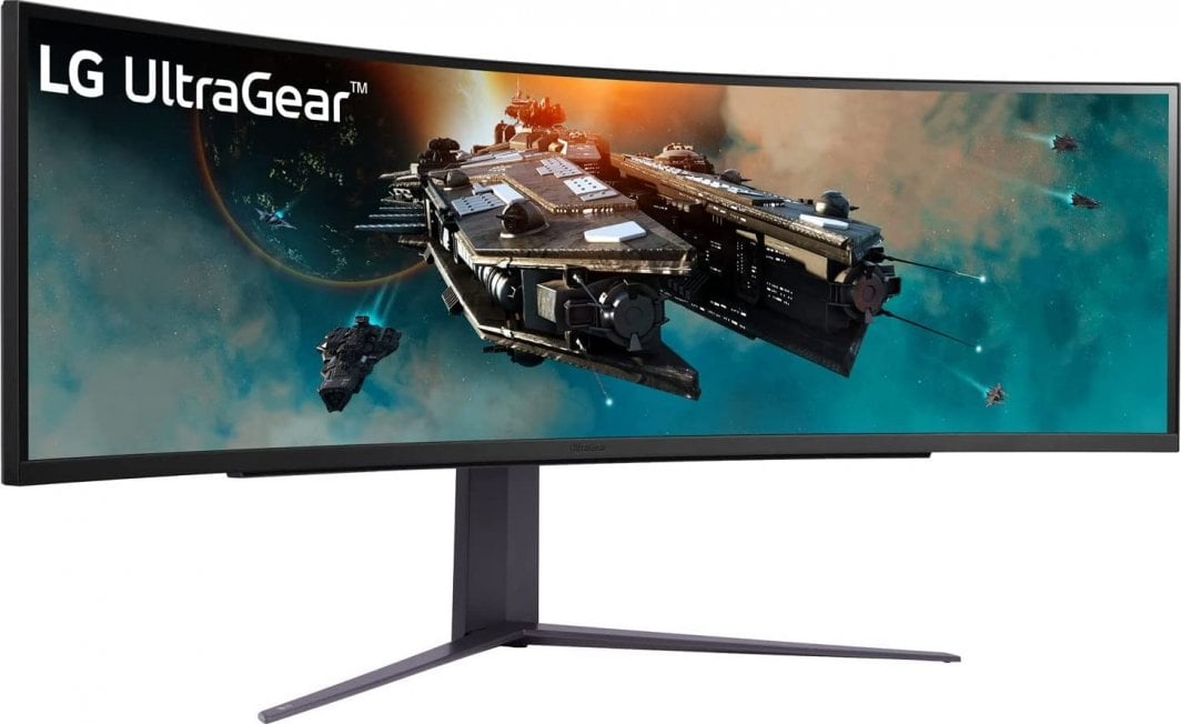 Monitor LG UltraGear 49GR85DC-B, 49", QHD, i zi