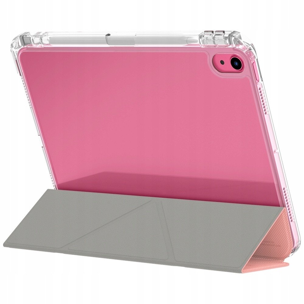 Mbulesë për tablet Skinarma Zeta Case për Apple iPad 11th Gen 2025, me mbajtëse për stylus, me këllëf me qëndrim, rozë