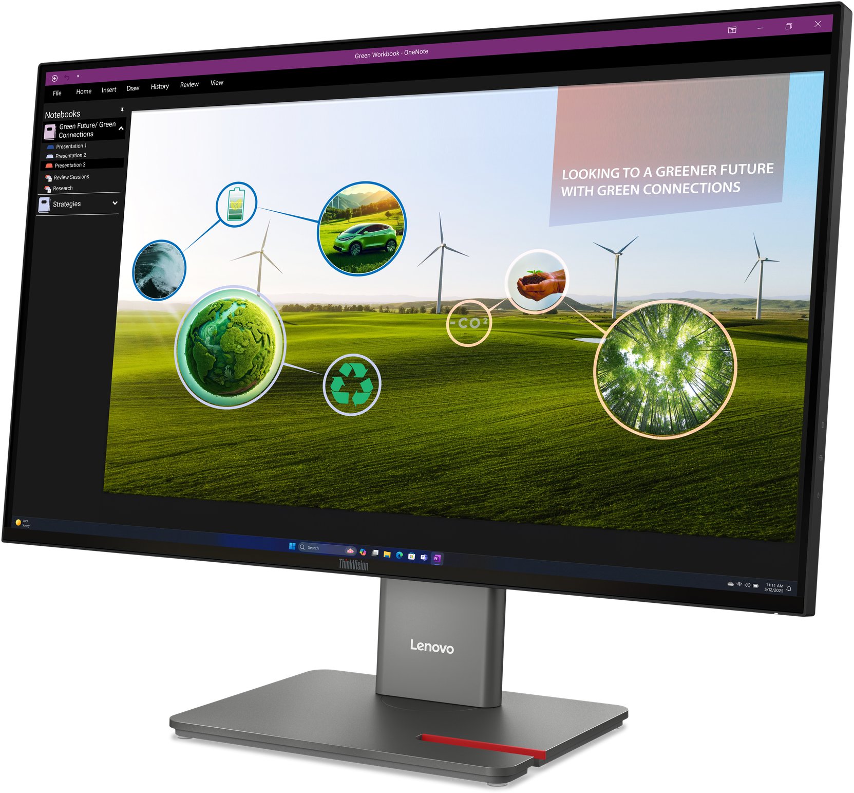 Monitor Lenovo ThinkVision P27q-40, 27", QHD, i zi