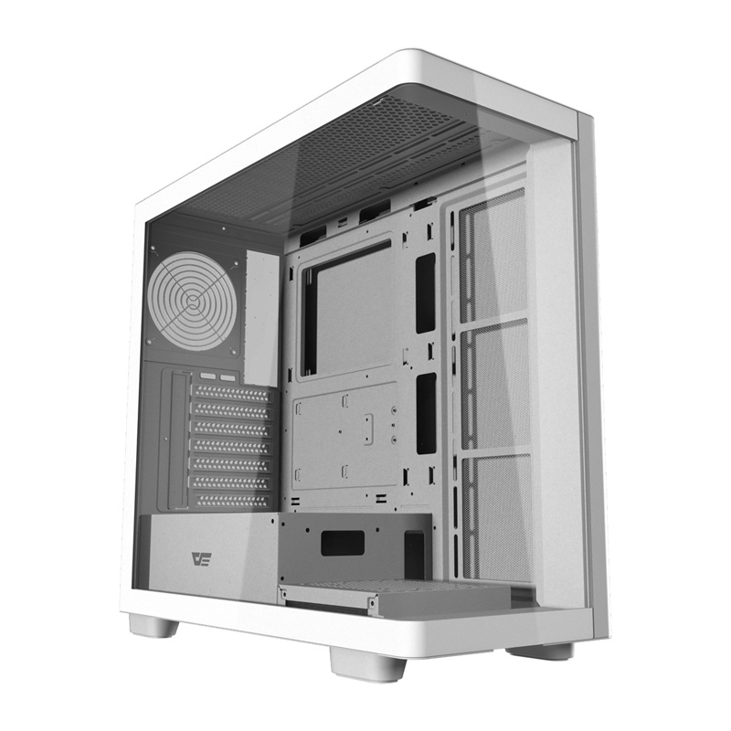 Kabinet kompjuteri DarkFlash DS900G, ATX, xham i temperuar, i bardhë
