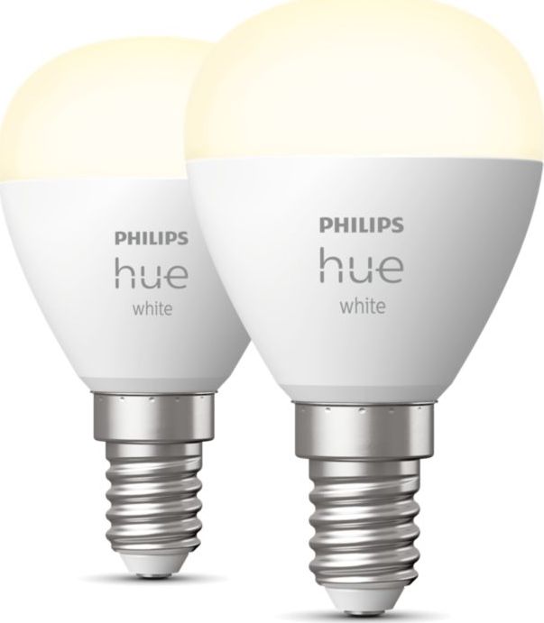 Llambë e zgjuar Philips Hue E14, 5.7W, BT, e bardhë, set 2 copë