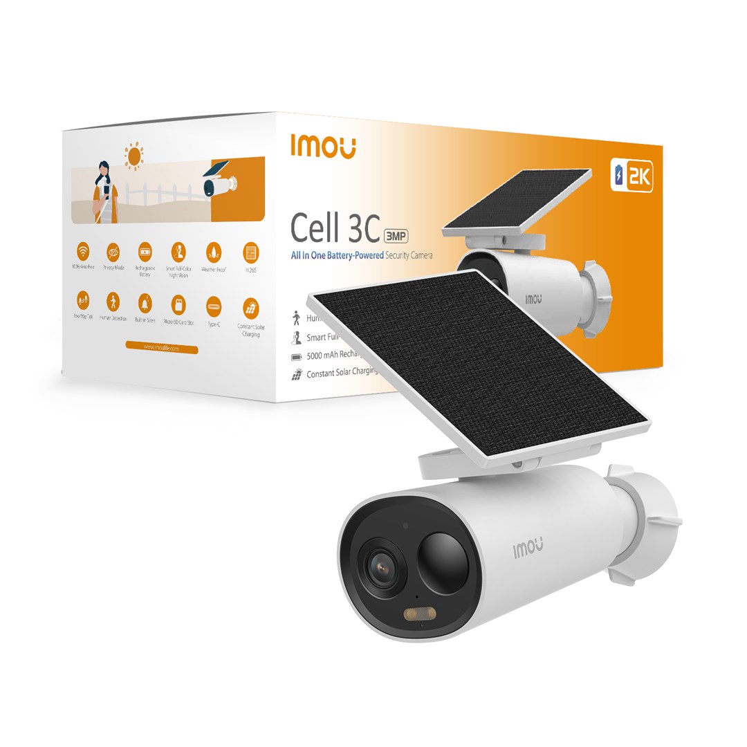 Kamerë IP IMOU Cell 3C IPC-K9DCP-3T0WE-V2, 2304 x 1296p, Wi-Fi, e bardhë