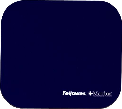 Mousepad Fellowes Microban, antibakterial, bazë kundër rrëshqitjes, blu