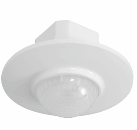 Sensor lëvizjeje tavanor F&F DR-08, infrared, 1000W, i bardhë