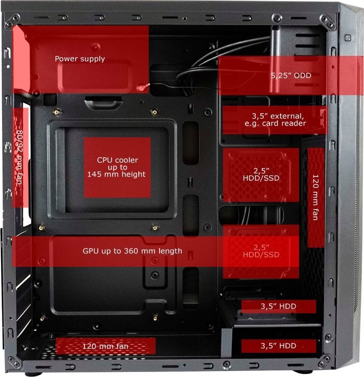 Kasë LC-Power 7040B, Midi Tower