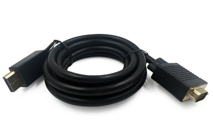 Kabllo Gembird CABLEXPERT, DisplayPort në VGA, M/M, 1.8m, e zezë