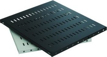 Raft fiks për kabinet rrjeti Lanview RAS110BL, 1U, 50kg, i zi
