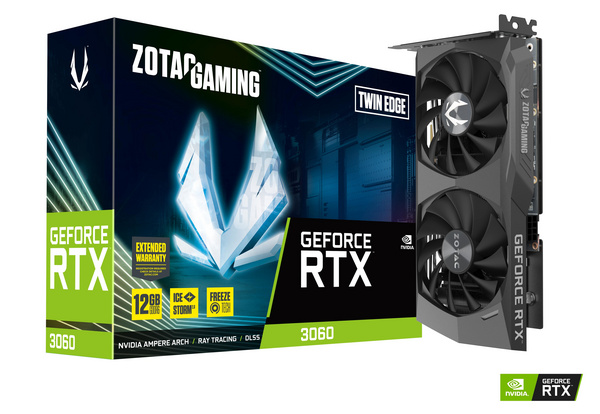 [OUTLET] Kartelë grafike Zotac GAMING GeForce RTX 3060 Twin Edge NVIDIA 12 GB GDDR6