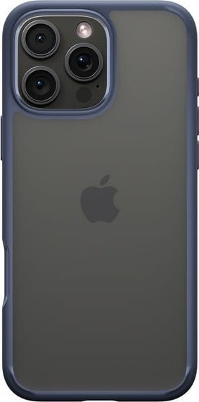 Mbulesë telefoni Spigen Ultra Hybrid për iPhone 16 Pro, profil i hollë, pjesë e pasme transparente, blu e errët