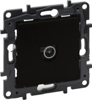 Prizë TV Legrand Niloe Step, dalje mashkull 9.5mm, e zezë