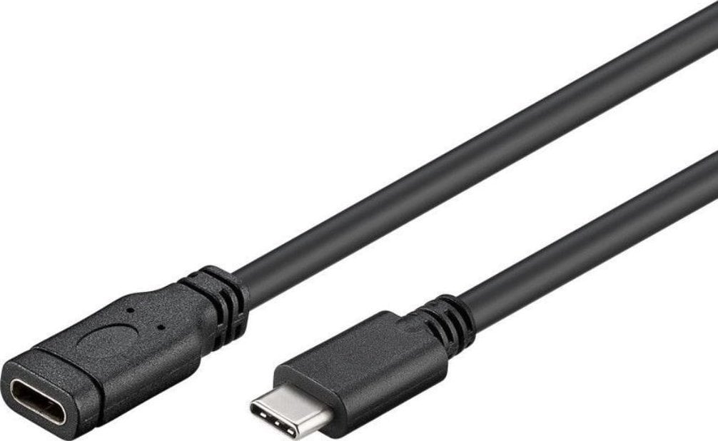 Kabllo USB PremiumCord, USB C në USB C, 1 m, i zi