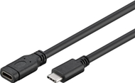 Kabllo USB PremiumCord, USB C në USB C, 1 m, i zi