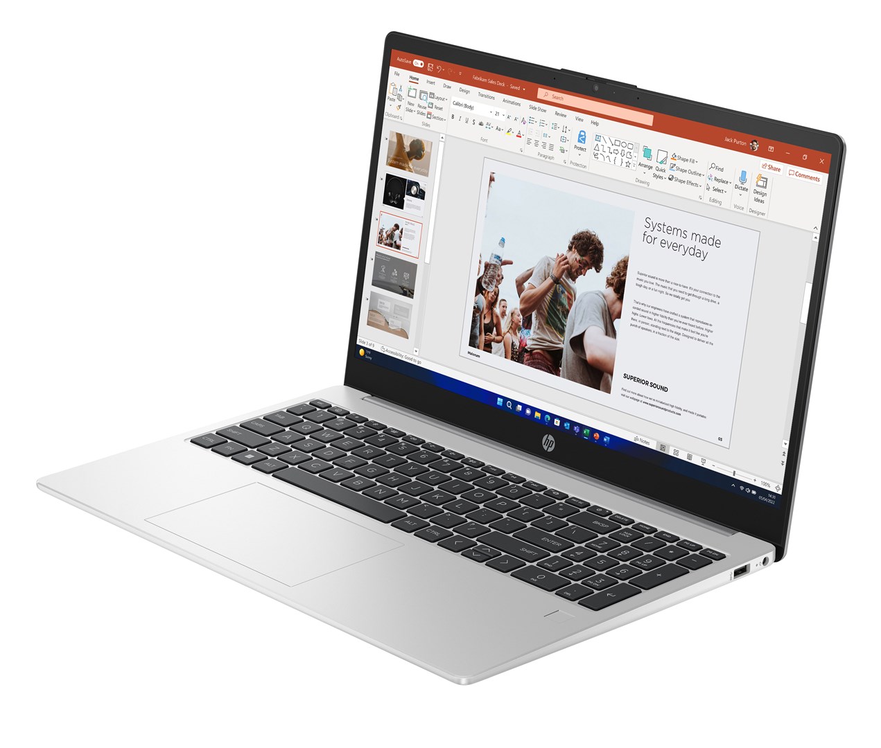 Laptop HP 250 G10, Intel Core i5 1334U, 15.6", gri