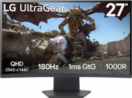 Monitor LG UltraGear 27GS60QC-B, 27", 180Hz, 1ms, i zi