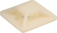 Set mbajtëse kabllosh InLine Cable Tie Mount 25x25mm, 10 copë, të bardha