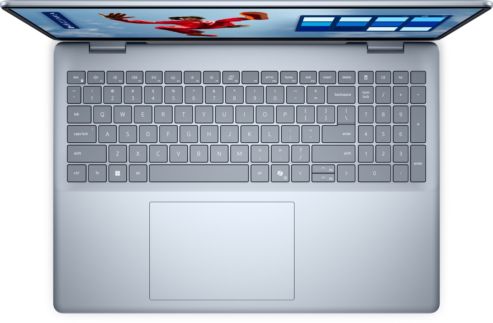 Laptop DELL 16 Plus, 16", Intel Core Ultra 7, Touchscreen, 16 GB LPDDR5x-SDRAM, 512 GB SSD, i kaltër