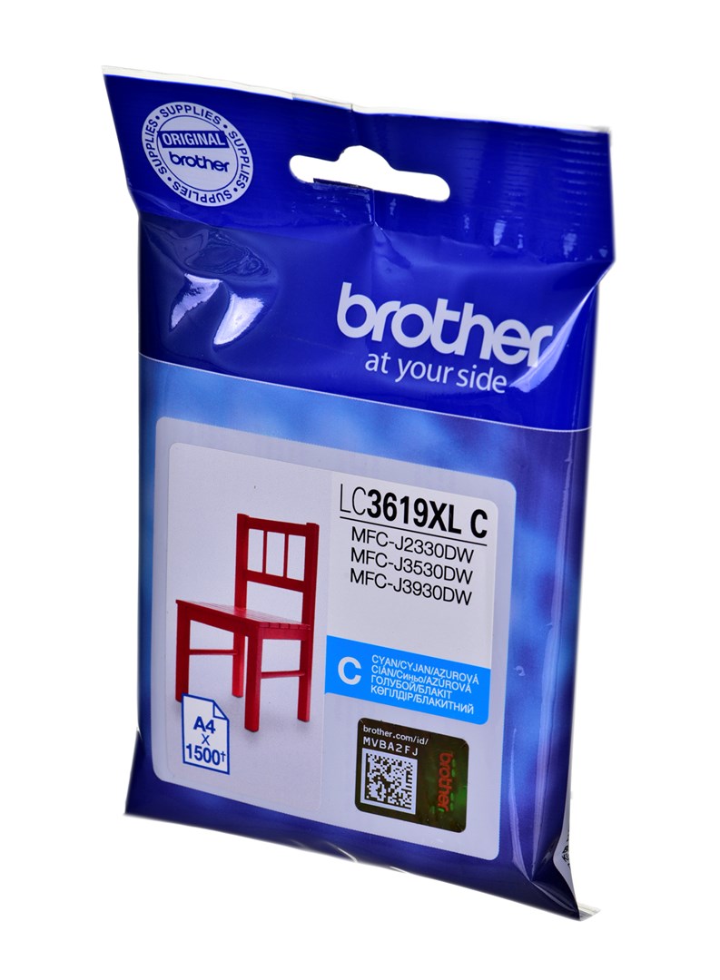 Ngjyrë për printer Brother LC-3619XLC, 1550 faqe, cian