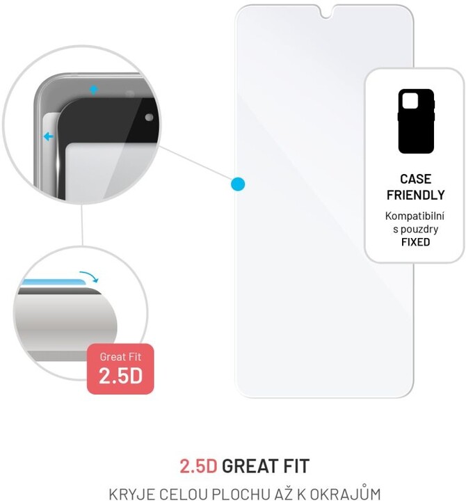 Xham mbrojtës FIXED për Samsung Galaxy A34 5G, transparent