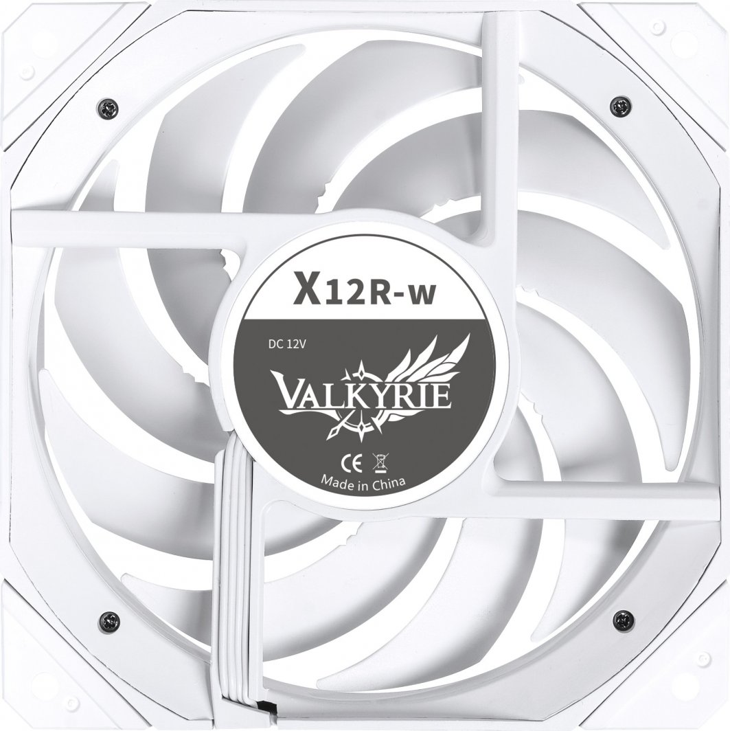 Ftohës Valkyrie X12 ARGB Reverse, 120 mm, i bardhë
