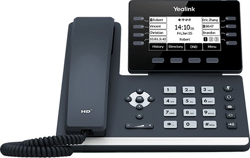 IP телефон Yealink SIP-T53, со кабел, за монтажа на ѕид и маса, класична сива боја