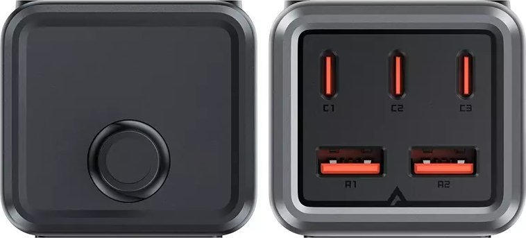 Karikues tavoline ACEFAST GaN, 75W, PD3.0, 3x USB C 2x USB A