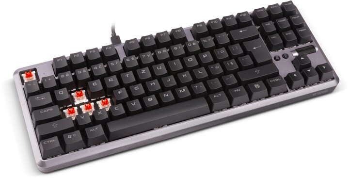[OUTLET] Tastierë YENKEE ZERO, Outemu Red, CZ/SK, e argjendtë