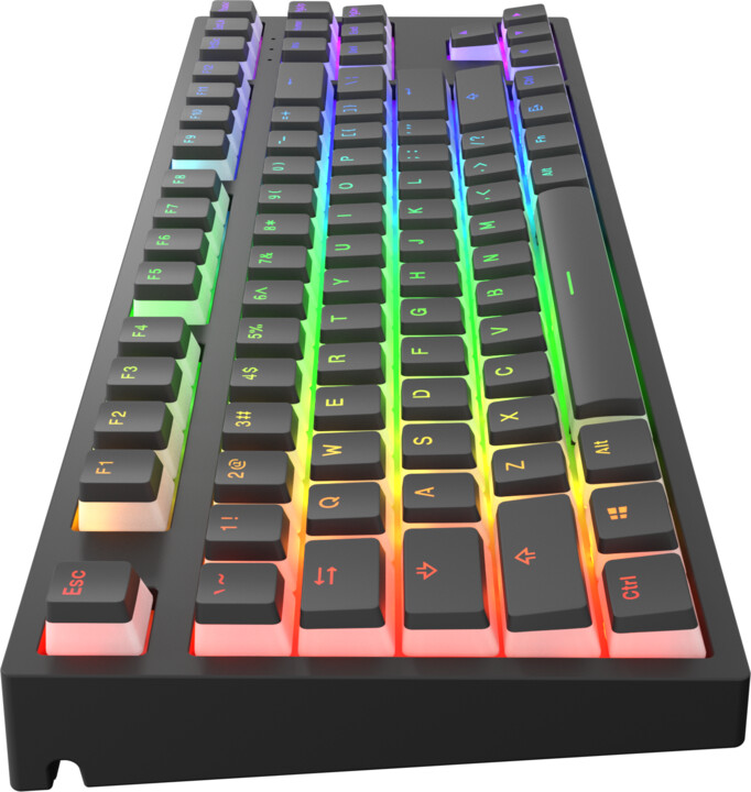 Tastierë Dark Project KD87A Pudding, Gateron Optical Red, US