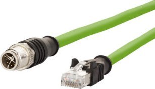 Kabllo rrjeti Metz Connect 142M2X15100, M12 CAT 6A, 10m, jeshile