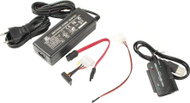Adapter USB 2.0 PremiumCord IDE SATA, me kabllo, me furnizim shtesë me rrymë, i zi