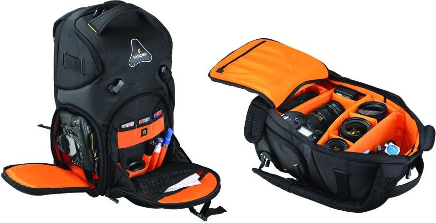 Çantë për kamerë Fancier King Kong 30, Xl, portokalli