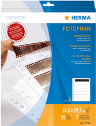 Mbështjellëse negativësh Herma 7761, 25 copë, transparente