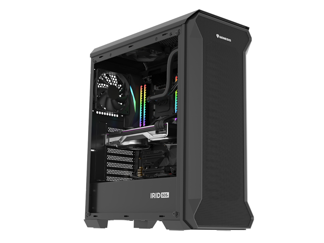 Kasë për PC Genesis IRID 505F, e zezë