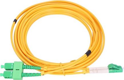 Kabllo rrjeti patchcord ExtraLink, 1SC / APC-LC / APC SM, 9 / 125, 3 m, e verdhë