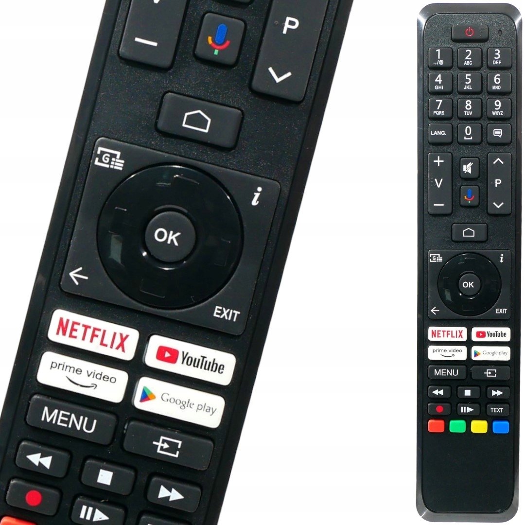 Telekomandë TV Lamex LXP43160, për Toshiba dhe Vestel, Netflix dhe YouTube, e zezë
