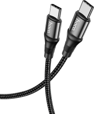 Кабел USB Hoco USB-C во USB-C, 1 m, 100W, црн