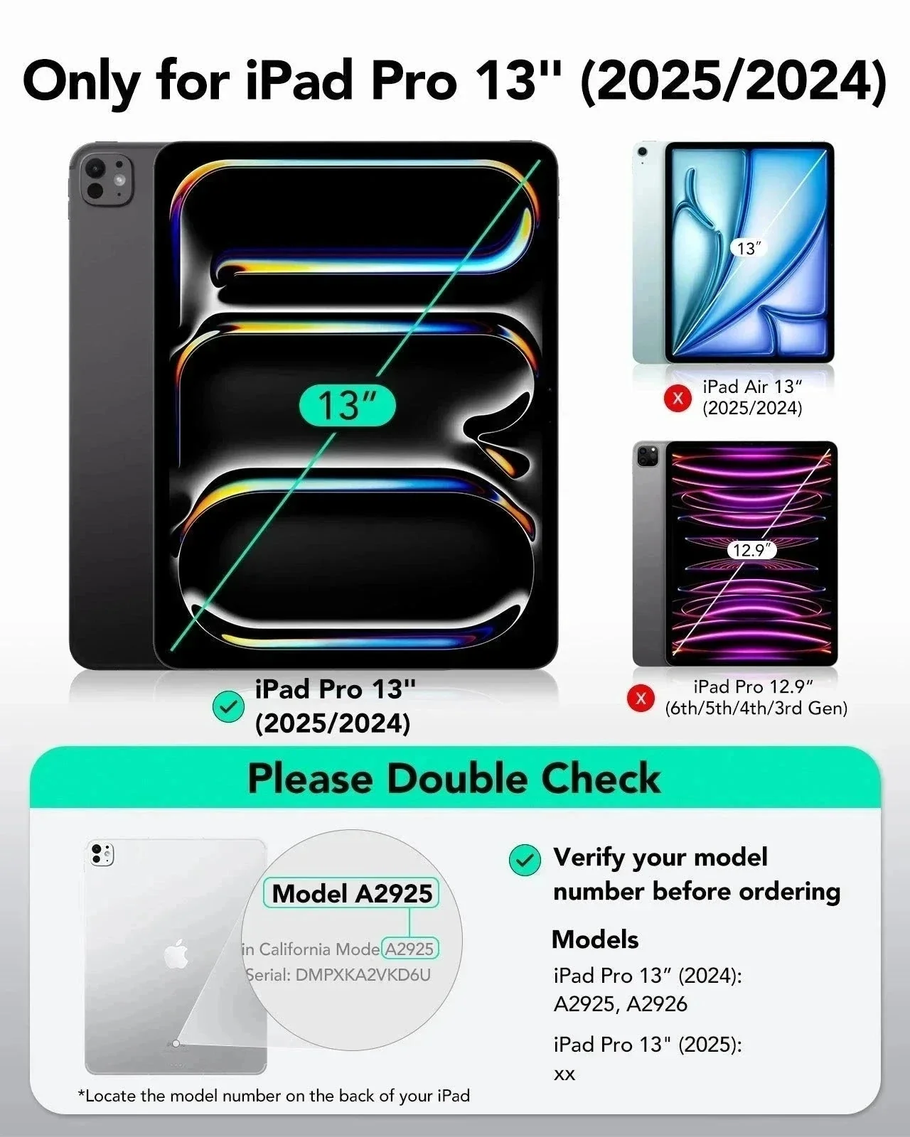 Mbrojtëse ekrani ESR UltraFit Armorite pët iPad Pro 13 (2024/2025), 2 copë