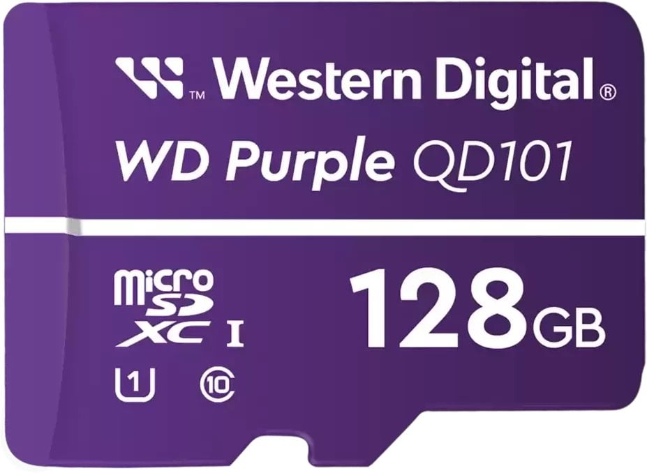 Kartë memorie WD Purple SC QD101, 128GB, MicroSDXC U1, lejla