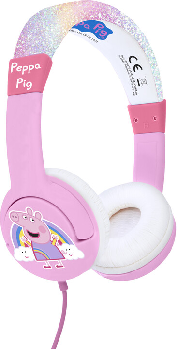 Kufje OTL Technologies Rainbow Peppa, rozë