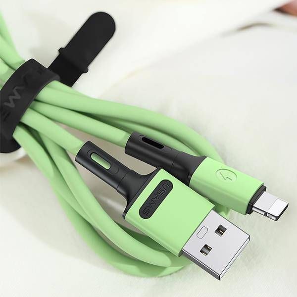 Kabllo USB Usams U52, USB A në Lightning, 1 m, jeshile