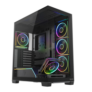 Kase PC Modecom Volcano Stellar Plus 5F ARGB, ATX, xham i temperuar, e zezë