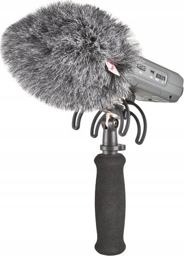 Kit regjistruesi portativ Rycote për Zoom H4n, sistem pezullimi, mbrojtës ere, i zi