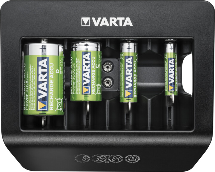 Karikues VARTA Universal Charger + me ekran LCD, i zi