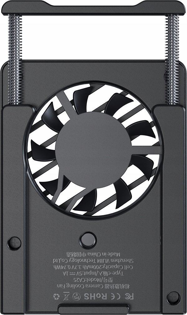 Ventilator ftohës për kamerë Ulanzi, për Sony Canon FUJIFILM, i zi